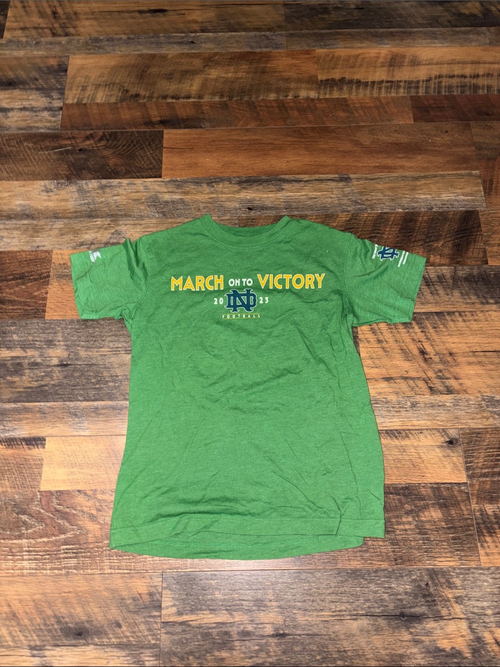 Notre Dame Football 2023 Irish Green Tradition T-Shirt youth sm